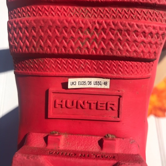 Hunter Hot Pink Wellies Rain Rubber Boots - Picture 6 of 8